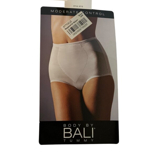 Bali Moderate Control Shaping Brief Panty White Size M Nylon Spandex Blend New - Picture 4 of 6